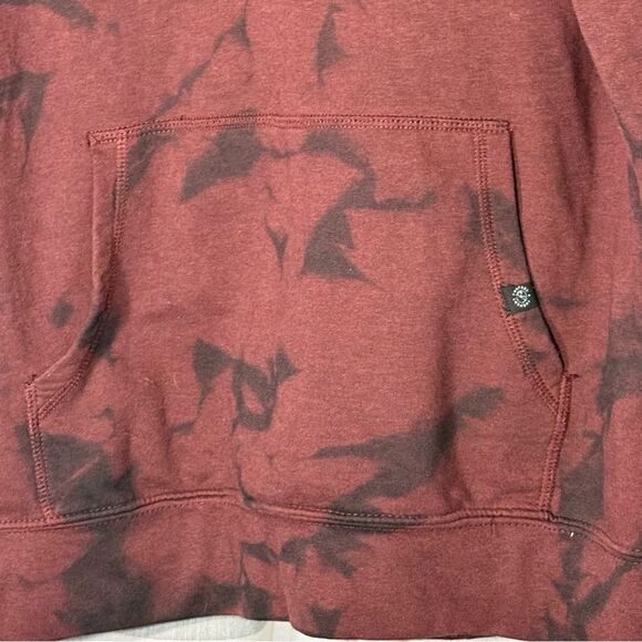 Threads 4 Thought Mens Burgundy Multi Dark Cloud Wash Hoodie Size L - Picture 3 of 12